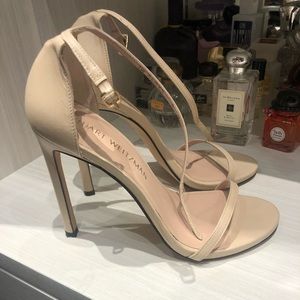 Stuart Weitzman nudist sandal. Only worn once!
